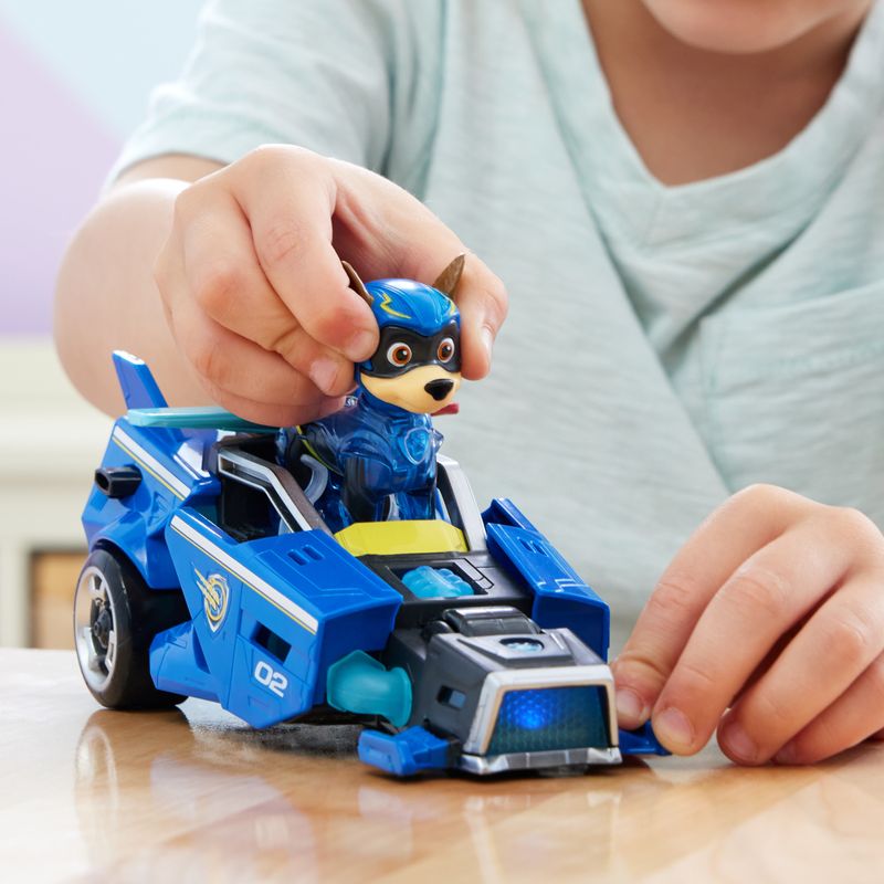 PAW-Patrol--Veicolo-della-Polizia-di-Chase-Tematizzato---Il-Super-Film-con-Luci-e-Suoni-Giochi-per-Bambini-e-Bambine