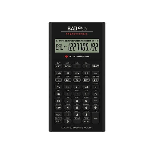 Texas-Instruments-BA-II-Plus-calcolatrice-Tasca-Calcolatrice-finanziaria-Nero