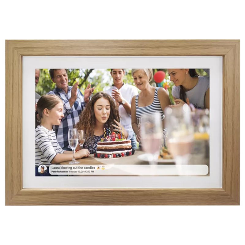 Denver-PFF-1042LW-cornice-per-foto-digitali-Legno-256-cm--10.1--Touch-screen-Wi-Fi