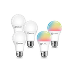 Ezviz Hinnovation Kit di 5 Lampadine Smart Ezviz, 3 LB1 Bianco, 2 LB1 Colorata, E27