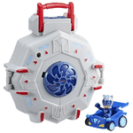 HASBRO PJ Masks, playset PJ Power Q, playset con auto e action figure