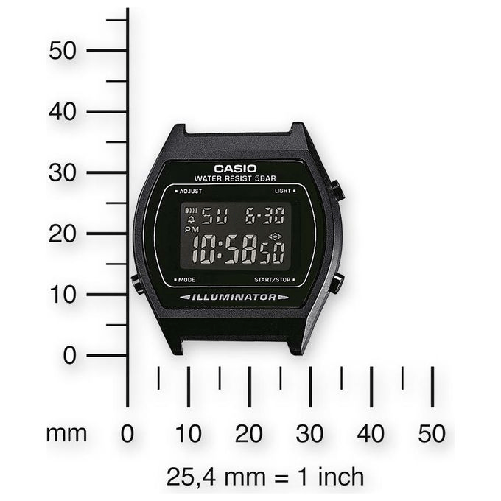 Casio-B640WB-1BEF-orologio-Orologio-bracciale-Unisex-Elettronico-Nero