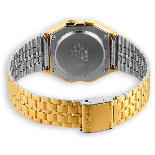 Casio-A159WGEA-1EF-orologio-Orologio-da-polso-Oro-Argento