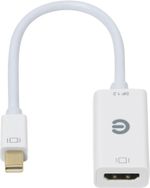 eSTUFF-ES607801-cavo-e-adattatore-video-015-m-Mini-DisplayPort-HDMI-tipo-A--Standard--Bianco--Mini-DP---HDMI-Adapter-0