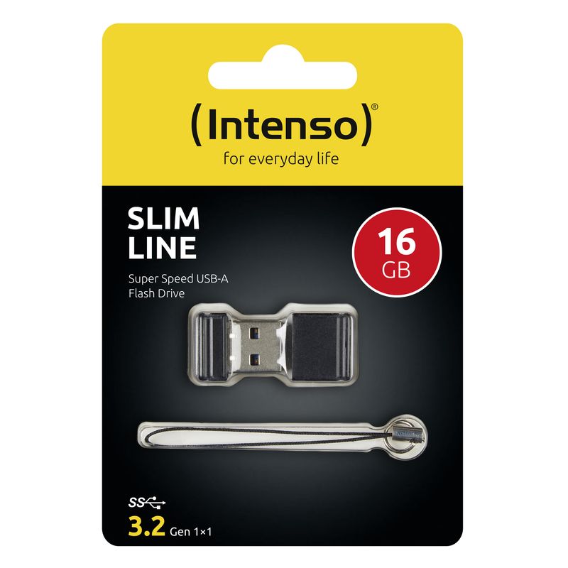 Intenso-Pen-Disk-16Gb-Usb-3.0-Slim-Line-Black