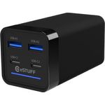 ESTUFF ES635200 Caricabatterie per dispositivi mobili Computer portatile, Smartphone, Tablet, Universale Nero AC Interno