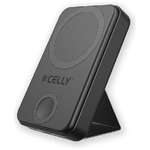 Celly MAGPBW10000BK batteria portatile 10000 mAh Carica wireless Nero