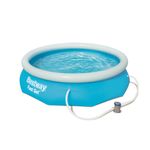 Bestway Fast Set Piscina Autoportante Rotonda mis. 305xh76 cm - colore azzurro - con pompa a filtro