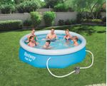 Bestway-Fast-Set-Piscina-Autoportante-Rotonda-mis.-305xh76-cm---colore-azzurro---con-pompa-a-filtro