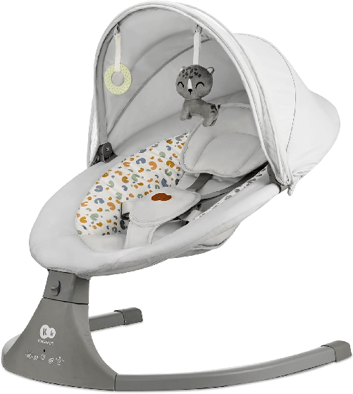 Kinderkraft Sdraietta a Dondolo Elettrica con Telecomando LUMI 2 LIGHT GREY