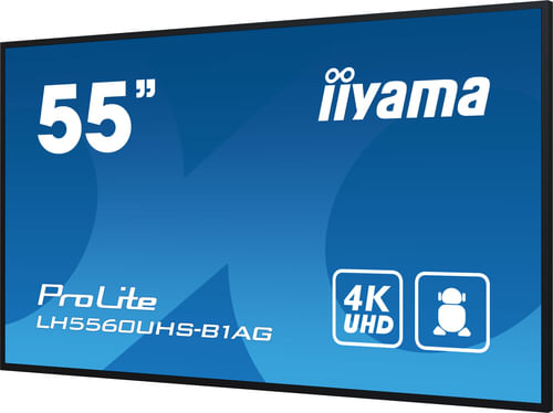 iiyama-LH5560UHS-B1AG-visualizzatore-di-messaggi-Pannello-A-digitale-1397-cm--55---LED-Wi-Fi-500-cd-m²-4K-Ultra-HD-Nero-Processore-integrato-Android-11-24-7