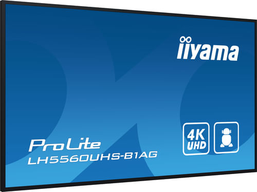 iiyama-LH5560UHS-B1AG-visualizzatore-di-messaggi-Pannello-A-digitale-1397-cm--55---LED-Wi-Fi-500-cd-m²-4K-Ultra-HD-Nero-Processore-integrato-Android-11-24-7