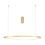 Lampadario A Sospensione Moderno Glint Alluminio Ottone 1 Luce Led 36W