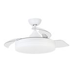 Orbegozo Ventilatore da soffitto Orbegozo CP 122105 Elegance - Potente motore DC - Pale retrattili