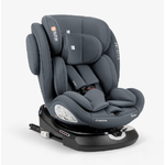 KIKKABOO Seggiolino Auto i-Size con Isofix 40 - 150 cm i-Felix Dark Grey Girevole 360°