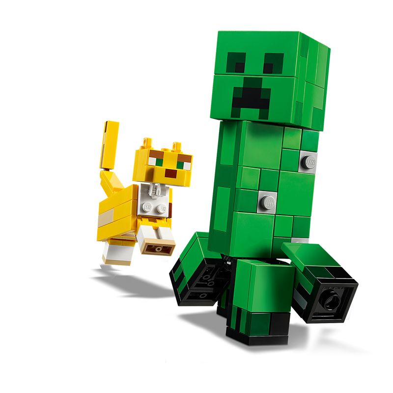 Maxi-figure-Creeper-e-Gattopardo---Lego-Minecraft-21156