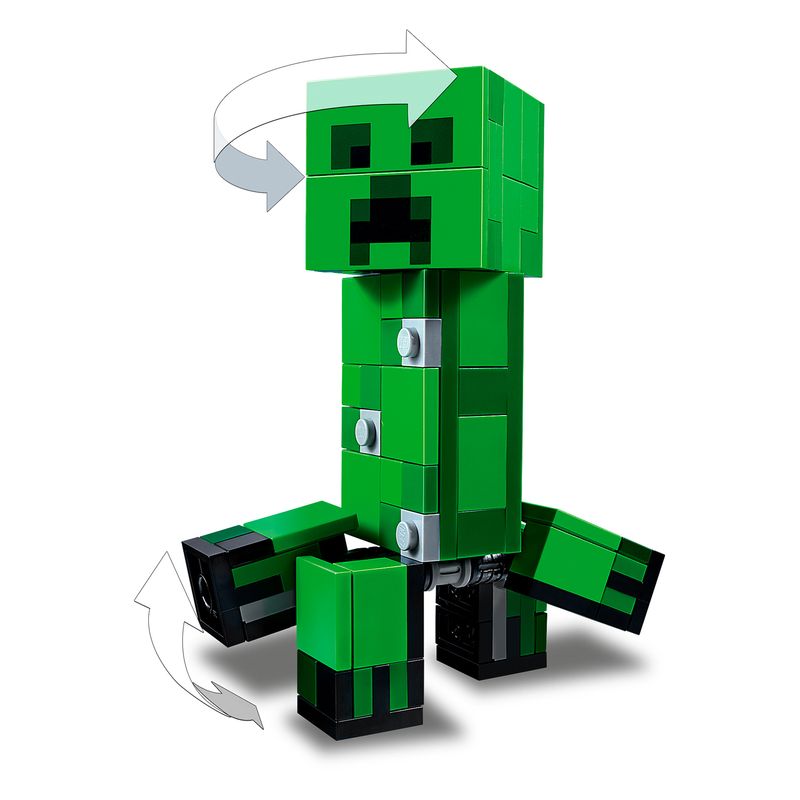 Maxi-figure-Creeper-e-Gattopardo---Lego-Minecraft-21156