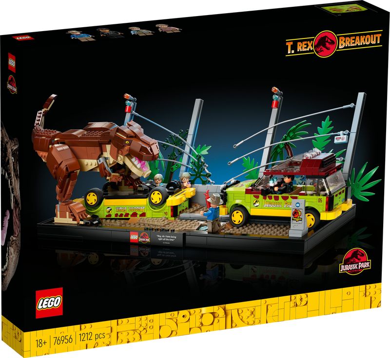 Fuga-del-Tirannosauro---Lego-Jurassic-World-76956