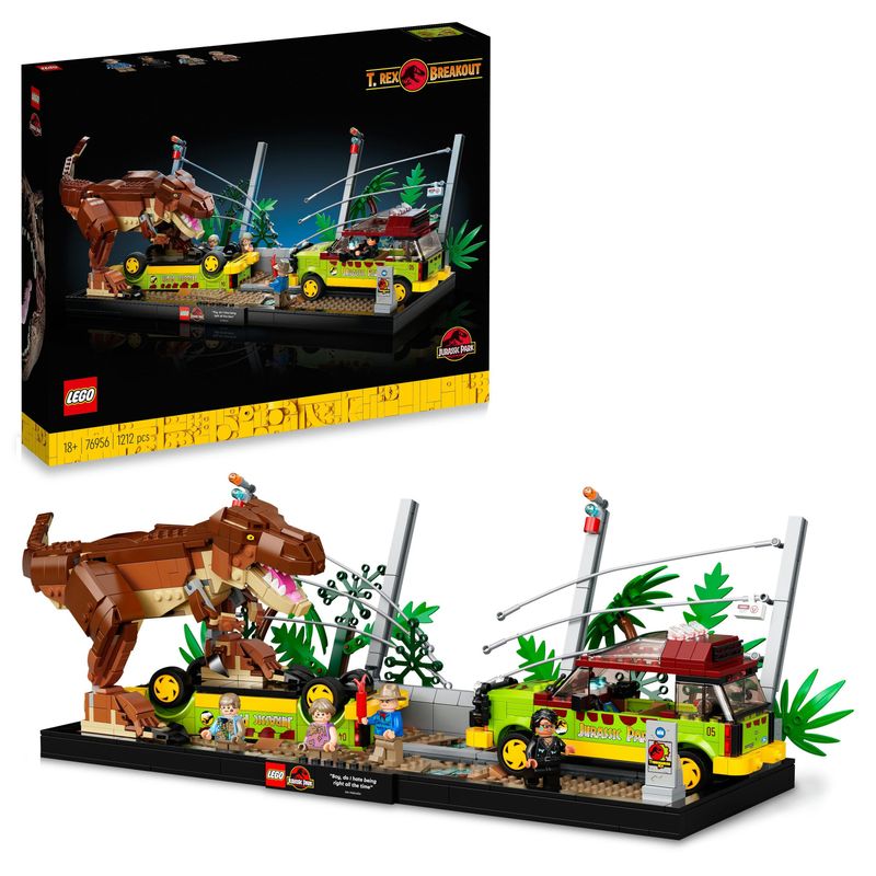 Fuga-del-Tirannosauro---Lego-Jurassic-World-76956