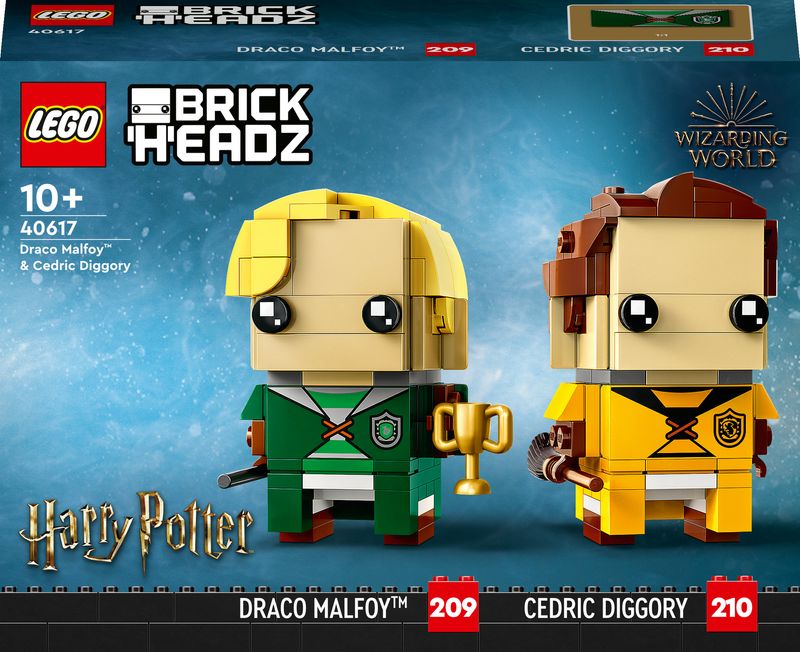 Draco-Malfoy™-e-Cedric-Diggory---Lego-Brick-Headz-40617