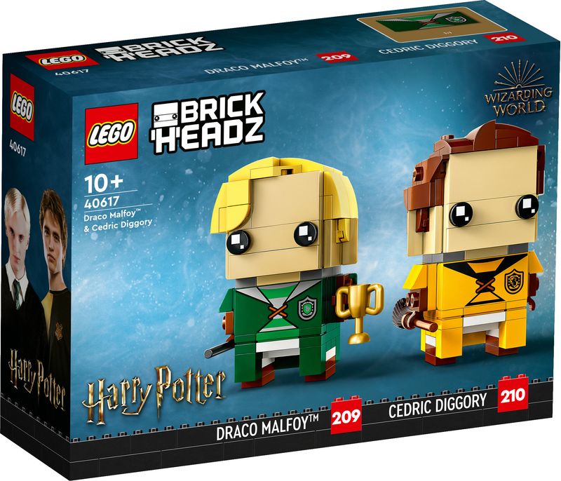 Draco-Malfoy™-e-Cedric-Diggory---Lego-Brick-Headz-40617