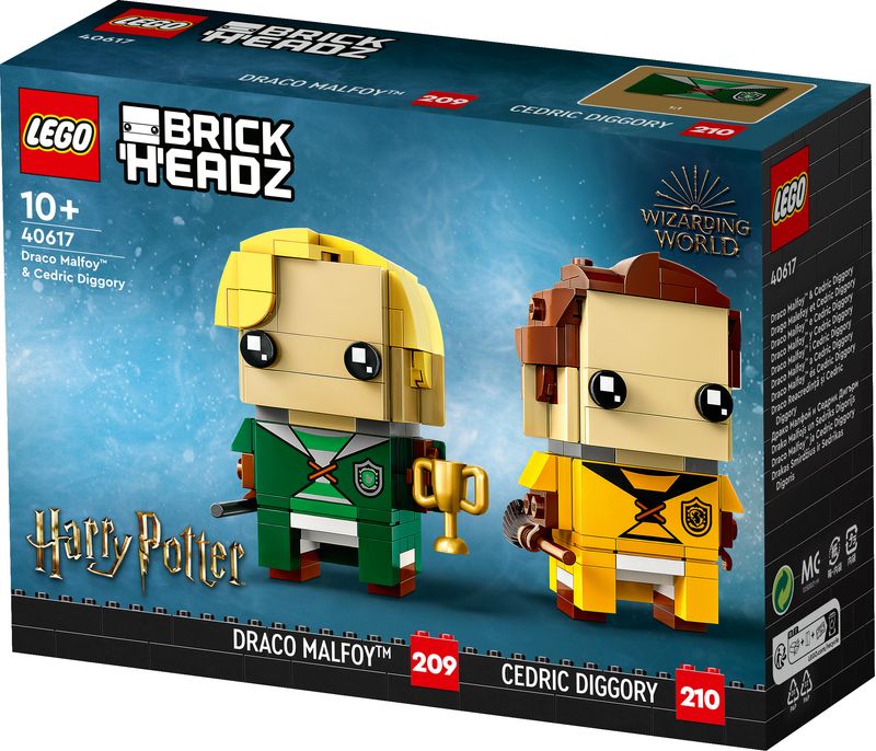 Draco-Malfoy™-e-Cedric-Diggory---Lego-Brick-Headz-40617