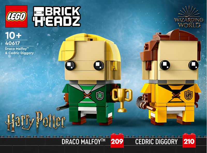 Draco-Malfoy™-e-Cedric-Diggory---Lego-Brick-Headz-40617