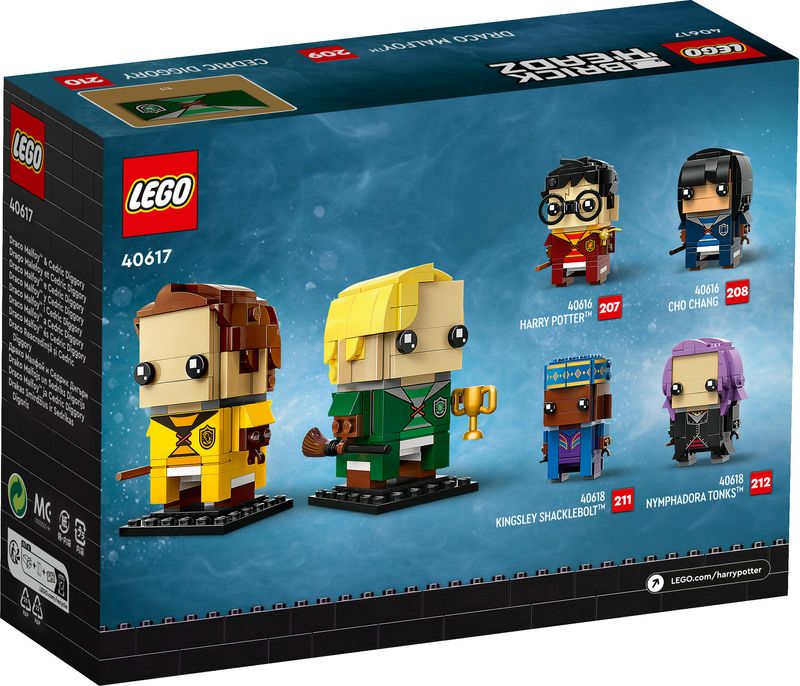 Draco-Malfoy™-e-Cedric-Diggory---Lego-Brick-Headz-40617