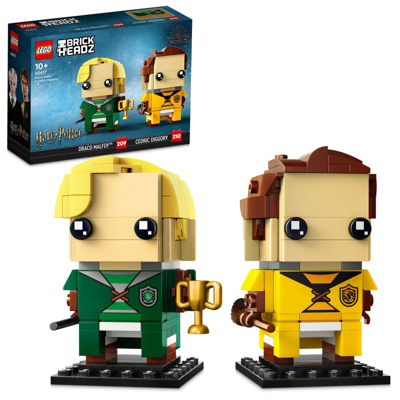 Draco-Malfoy™-e-Cedric-Diggory---Lego-Brick-Headz-40617