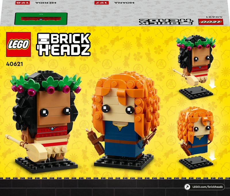 Vaiana-e-Merida---Lego-Brick-Headz-40621