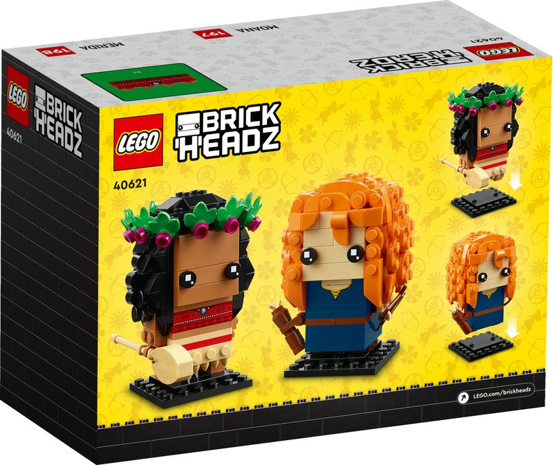 Vaiana-e-Merida---Lego-Brick-Headz-40621