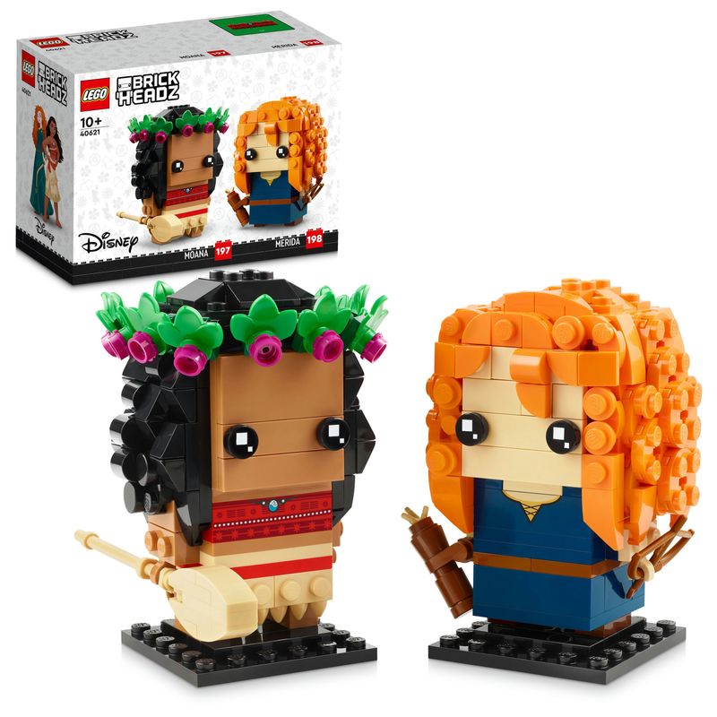 Vaiana-e-Merida---Lego-Brick-Headz-40621