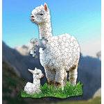 Puzzle Alpaca sagomato Pz 100