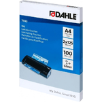 Buste per plastificazione DAHLE A4 250mi confezione da 100 213x303mm/2x125micron/confezione da 100