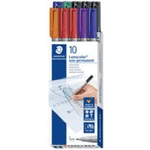 Pennarelli STAEDTLER Lumocolor F Wl colore. 10 pezzi 06 mm multicolori