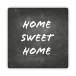 Lupia - Sottotutto decorato in Legno QUADRATO Sotto bicchiere, piatto, pentola HOME SWEET HOME Blackboard