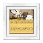 Lupia - Quadro mattonella Ceramica Modern White 29x29 cm con significato del nome Marika