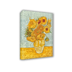 Lupia - Quadro su tela il meglio dell arte 50X70 cm I GIRASOLI - VAN GOGH