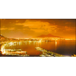 Lupia - Quadro su tela canvas DEEP 77X143 NAPOLI DI NOTTE