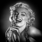 Lupia - Quadro su tela ARTE 50x50cm MARILYN S SMILE