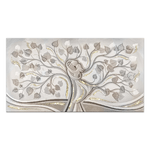 Lupia - Quadro su Tela SHINY con Glitter Oro 62x115 ALBERO ABBRACCIO MIX GOLD