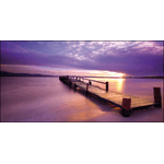 Lupia - Quadro su tela canvas DEEP 77X143 VIOLET SUNSET