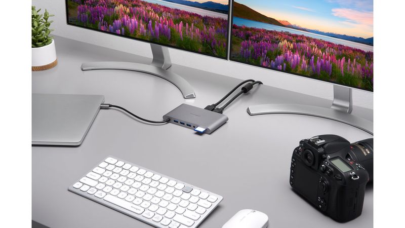 Kensington-Docking-station-portatile-senza-driver-doppia-uscita-video-UH1440P-USB-C-5-Gbps-–-DP-HDMI-VGA