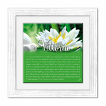 Lupia - Quadro mattonella Ceramica Modern White 29x29 cm con significato del nome Vittoria