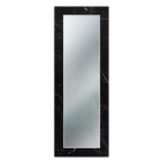 Lupia - Specchio da parete lungo moderno Mirror Fantasy MARMO NERO 44x127 cm con cornice stampata, specchiera per camera da letto, soggiorno, ingresso