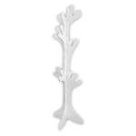 Lupia - Albero appendiabiti da terra in legno bianco 40X170 cm Shabby WHITE