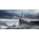 Lupia - Quadro su tela canvas DEEP 77X143 FARO BLACK