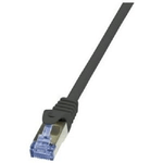 Cavo patch CAT6A 75 m nero S/FTP 2x RJ45 LSZH CU