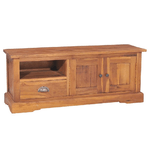 vidaXL Mobile Porta TV 100x30x40 cm in Legno Massello di Teak