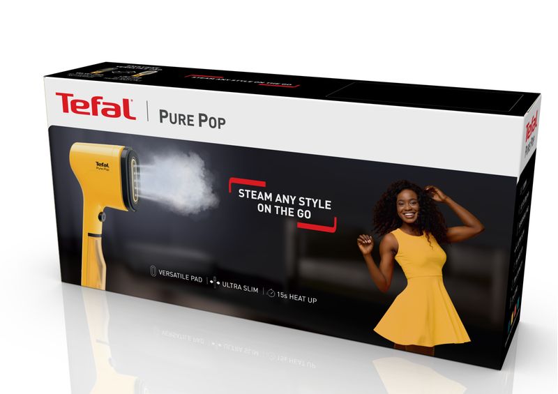 Tefal-Pure-Pop-DT2026-Vapore-per-indumenti-portatile-007-L-1300-W-Giallo